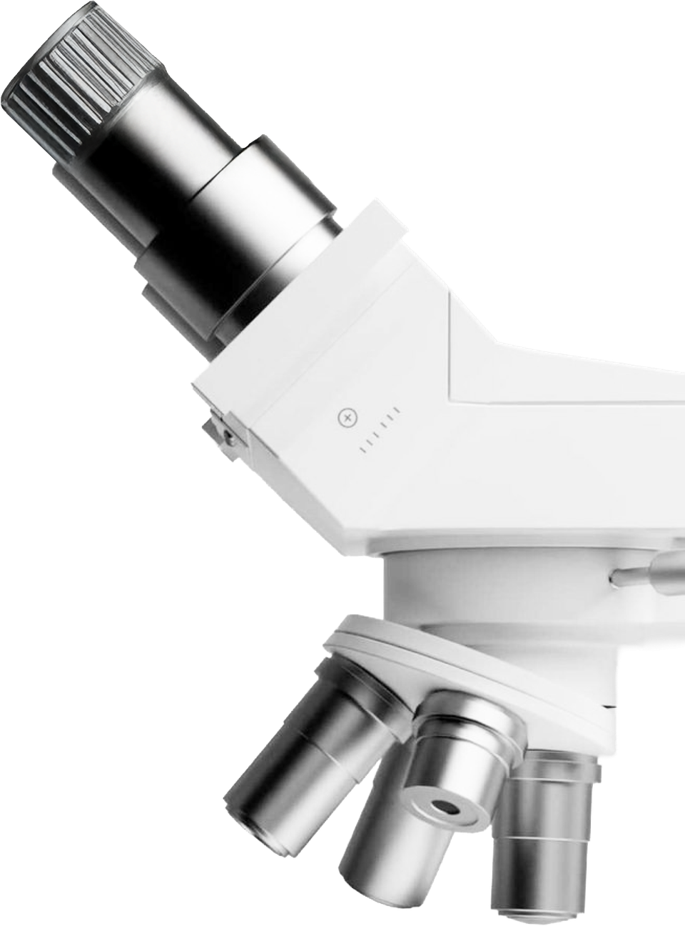 White laboratory microscope