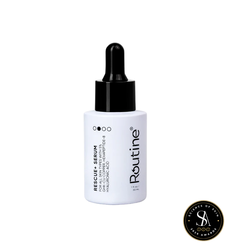 Routine Rescue+ Serum dropper bottle