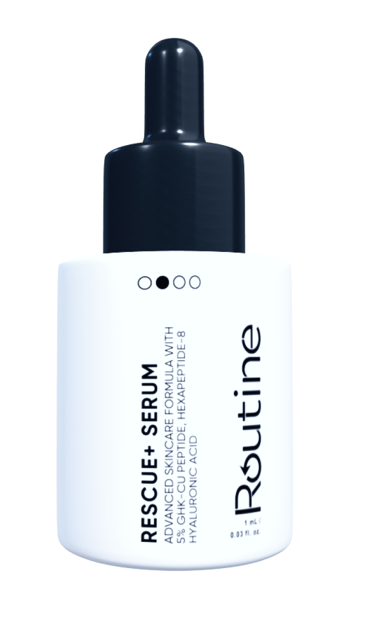 Routine Rescue+ Serum bottle